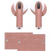 kwmobile Adesivi Auricolari per Apple Airpods 4 - Adesivi in Vinile Color Pelle per Auricolari in-Ear - Tone59