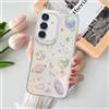 BEENTRYS Cover Trasparente Glitter per Samsung Galaxy A05S,Carino Motivo Pianeta Stella Donne Ragazze Morbida TPU Bumper Antiurto Antigraffio Custodia per Cellulare Telefono-Clear