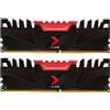 PNY XLR8 Kit di Memorie per Notebook RAM DDR4 DIMM 3200 MHz 32GB (2x16GB), Nero