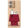 LA CASA DE LAS CARCASAS Cover compatibile con Motorola Edge 40 Neo ufficiale Peanuts Snoopy casa per proteggere il tuo cellulare, custodia in silicone trasparente flessibile con licenza ufficiale Snoopy