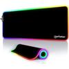Manhattan 425506 Tappetino Mouse Gaming XXL Illuminazione LED Effetti Luce RGB Nero