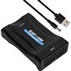 HENGBIRD Convertitore SCART to HDMI 720p/1080p Adattatore SCART HDMI con alimentazione USB, facile da usare Plug & Play, ideale per TV, monitor, proiettori, compatibile con DVD, PS3, VHS