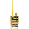 MONTY SOUL Rilevatore Microspie, SERIE ORO - Rilevatore Anti-spionaggio Portatile microspie e telecamere, Ampia Gamma di Frequenze, Sensibilità Regolabile e Design Elegante in Alluminio Dorato (GOLD TAKER 319)