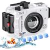 Starbea Seafrogs - Alloggiamento subacqueo per fotocamera Olympus TG-6, accessori subacquei professionali, 60 m, per Olympus Tough TG-6 Bianco