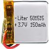 Liter energy battery Batteria 501515 LiPo 3.7V 150mAh 0.555Wh 1S 5C Liter Energy Battery per l'elettronica Ricaricabile Telefono Portatile Smartwatch Orologio GPS - Non adatto per Radiocomando 17x15x5mm (150mAh|501515)