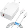 JiCghemg 90W Fast USB C Charger per Xiaomi POCO X7 Pro POCO F6, for Xiaomi 15 14 13 Ultra Caricabatterie rapido Turbo Charge per Redmi Note 13 14 X4 5G 14T 13T Pad M6 Mi 10T Pro Lite con 6A Cavo USB C 1.5M