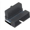 LeHang 3x Adattatore di prolunga da maschio a femmina USB 3.0 da 19 pin/20 pin a 90 gradi - angolato verso l'alto (PH19-A)