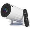 KANYUNCD Mini Proiettore Portatile,Proiettore Portatile Full HD con 4K WiFi 6 BT5.4,Ruotabile 180°,Home Theater Videoproiettore da soffitto hd per Telefono/PC/HDMI/TV Stick/Memory Stick[App Integrata]