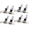 zdyCGTime Dual Porte 9 Pin Fessura DB9 RS232 Femmina Madre,Staffa Porta Seriale Maschio 2 DB9 a 10 Pin Femmina Header Cavo Scheda Madre del Computer Adattatore. (12inch / 4 pezzi)(2 Port)