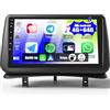 SIXTOP 4G + 64G Android Autoradio per Renault Clio 3 2005-2014 con Carplay Android Auto, 9 1280 x 720P Touch Screen Radio con 32EQ GPS WiFi Bluetooth FM/RDS MirrorLink Split Screen + Telecamera Posteriore