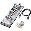 YBBOTT Scheda Riser da PCI-E a PCI Express16x, scheda grafica (6-pin/SATA/4-pin) Interfaccia di alimentazione con cavo SATA