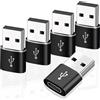 KEWAYO 5 adattatori da USB-C a USB 2.0, compatibili con iPhone, Samsung, iPad, AirPods, Auto