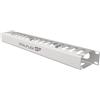 Stalflex Cable management organizer cavi 19 Pollici 1U - Realizzato in acciaio - Canalina passacavi per fili, strisce di cavo - Mantenere armadio di rete pulito e ordinato