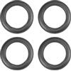 Rebower Altoparlante Schiuma Bordo Surround cerchio Gomma Perforato Subwoofer cerchio Sostituzione Parti [per Riparazione o Fai-da-Te Altoparlante Decorazione] - 6.5 / Nero / 4pz