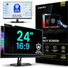 VINTEZ Schermo privacy da 24 pollici 16:9 per monitor di computer e laptop, pellicola antiriflesso per la luce blu, protezione per gli occhi, schermo del computer, protezione per la privacy, [1
