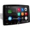 MACROM DL903DAB - Digital Media Station con schermo 9, Chassis 1 Din, compatibile con Apple CarPlay & Android Auto