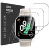 Pollachi [3 Pezzi Vetro Temperato per Xiaomi Redmi Watch 4,Durezza 9H Anti Graffio,Anti-Impronte Senza Bolle,Pellicola Protettiva per Xiaomi Redmi Watch 4