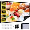 XINLEMY - Schermo per proiettore pieghevole da 84, 4 K, 16:9, anti-piega, portatile, lavabile, assorbe la luce, filmati, schermi per home theater, cortile, interni ed esterni, campeggio