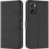 Verco Custodia a Libro per OPPO A96/A76, con Porta Carte e Supporto, Nero | Compatibile solo con OPPO A96/A76, Cover Portafoglio, Chiusura Magnetica, Slot per Schede, Antiurto, Antigraffio