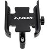 GHJVFDCVDS Porta Cellulare Moto Per NMAX NMAX25 NMAX155 125 155 2015-2024 Accessori Per Moto Specchietto Manubrio Supporto Per Cellulare Per GPS(Handlebar Black)