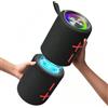 CYBORIS Altoparlante Bluetooth 2 in 1 con doppia divisione, 40 W, altoparlante portatile wireless con bassi profondi, impermeabile IPX6, Bluetooth 5.3, riproduzione 24h, suono stereo a 360° per casa