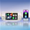 YZGWWIU Autoradio per Fiat 500(2007-2015) Car Radio Carplay & Android Auto, EQ HiFi Stereo Touchscreen Bluetooth FM/AM (Bianco)