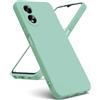 Generico compatibile con Oppo A18 4G CPH2591 / A38 4G CPH2579 Custodia COVER case soft GEL SILICONE protezione flessibile SLIM matte antiurto antigraffio MORBIDA TPU (verde acqua)