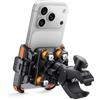 Lamicall Supporto Telefono Moto, Porta Telefono Bicicletta - [Non Copre Fotocamera] [Doppio Ammortizzatore] 1S Sblocco, 360° Rotazione, Porta Cellulare Manubrio per iPhone e Altri Smartphone de 6-7,2