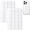 Ainiv 2PCS Ventosa Telefono, Ventose in Silicone, Impugnatura Adesiva ad Alta Potenza di Aspirazione, Supporto Antiscivolo in Silicone per Selfie e Video, per Superfici Lisce-Bianco