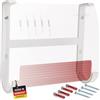 Babotech Supporto da parete per Fritzbox 7690 5590 Fiber, 4690 & 7590 AX - Supporto stabile per una migliore ventilazione e supporto sicuro anche sotto tavolo e soffitto - Non per 7590 (senza AX)