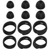 BLLQ - Cuscinetti di ricambio per Samsung Galaxy Bud+ Plus, 12 pezzi, in silicone, per auricolari compatibili con Galaxy Buds Plus, colore: Nero