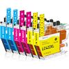 SINOPRINT LC422XL Cartucce d'inchiostro Compatibile per Brother LC422XL LC-422XLVAL LC422 Multipack per Brother MFC-J5340DW MFC-J6540DW MFC-J6940DW MFC-J5740DW(2 Ciano 2 Magenta 2 Giallo)