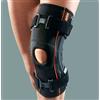 RO+TEN SRL Ginocchiera in tessuto AirX con stecche a spirale laterali e foro rotuleo NERO M