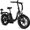 Rattan LM/LF PRO/Ultra Bicicletta Elettrica Pieghevole per Adulti, Batteria Rimovibile 48V 40,5Ah/18Ah 1944Wh/864Wh, Autonomia 195 km /120 km, 2 Posti (Black, LM Ultra (40.5AH))