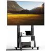 Duiliuu Carrello TV mobile Supporto TV suruoteper televisori da 42-100 pollici Supporto TV portatile resistente suruote, regolazione in altezza, sostiene fino a 180 libbre, Vesa 200×200-900×600 mm