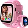Ruopoem 4G Smartwatch Bambini, Smartwatch per Bambini con GPS Videochiamate Chiamate Telefono, Orologio GPS Bambino SOS IP68 Modalità Scuola Giochi Sveglia Regalo per Ragazzo Ragazza