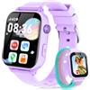 Ucani 4G Orologio Smartwatch Bambini, Smartwatch per Bambini con GPS, SOS, Videochiamata/Telefono/Chat, Modalità Scuola, Sveglia, Contapassi Smartwatch per Ragazze e Ragazzi dai 4-12 Anni (Lilla Chiaro)