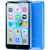 Diofox Lettore MP3 Diofox da 80GB con Bluetooth e WiFi, touchscreen da 4,0 pollici, 1080P, 2000mAh, lettore MP3 MP4 Android, Spotify, Amazon Music, Deezer, Play Store, lettore musicale digitale HiFi (Blu)
