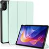 EasyAcc custodia per Xiaomi Redmi Pad 2 da 11 pollici, custodia ultrasottile in PU pelle con funzione di supporto e auto sveglia/sonno (Verde chiaro)