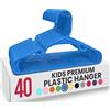 Utopia Home Appendiabiti per Bambini e Neonati, Pack di 40 - Grucce Sottili, Durevoli e Salvaspazio per Armadio e Cameretta, Perfette per Cappotti, Giacche e Vestiti, Blu