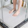 COSYLAND Tappeto Doccia Antiscivolo 60x60cm - Tappetino Doccia Antiscivolo in PVC Morbido, Senza Ventose, con Drenaggio Rapido, Comfort per Piedi, per Bagno, Anziani e Bambini, Bianco