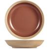 H&H Set 6 Piatti Fondi Gemme in Stoneware, Ø 20 cm - Colore Marrone - Eleganti e Resistenti, Lavabili in Lavastoviglie e Utilizzabili in Microonde