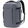 ECOHUB Zaino Ryanair 40x30x20 cm con Scomparto Porta PC 3D per PC 14/15.6 | con Tasca Antifurto, 10 Tasche e Cerniere SBS, Resistente all'Acqua e Leggero, per Uomo e Donna, da Viaggio Lavoro, Grigio