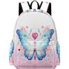 TPISLI Zaino per Computer Butterfly Ragazza 13 Anni Zainetto Pink Butterfly Ragazzo 12 Anni Cartella Scolastica Media Backpack, Tempo Libero Outdoor Uso Quotidiano