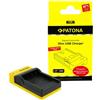 Patona Caricatore micro-USB sottile per Panasonic DMW-BCF10E"
