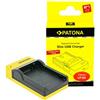 Patona Caricabatterie USB sottile con ingresso USB-C per Canon LP-E8, LPE8"