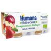 HUMANA ITALIA SpA HUMANA OMOGENEIZZATO MELA E PRUGNA BIO 2 VASETTI DA 100 G SENZA GLUTINE