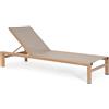 Bizzotto Lettino Skipper New con ruote Naturale