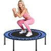 SPORTNOW Trampolino Elastico per Adulti Ø114cm, Capacità di Carico 200 kg, Tappeto Elastico a 36 Molle Bungee con Ampia Superficie, in Acciaio e PP, Blu