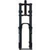 NIKANXIA Forcella pneumatica per Mountain Bike 26/27,5/29 Pollici, 180 mm Escursione, Doppia Corona, Perno Passante 15x100/110 mm, canotto Dritto 1-1/8, bloccaggio Manuale e Freno a Disco